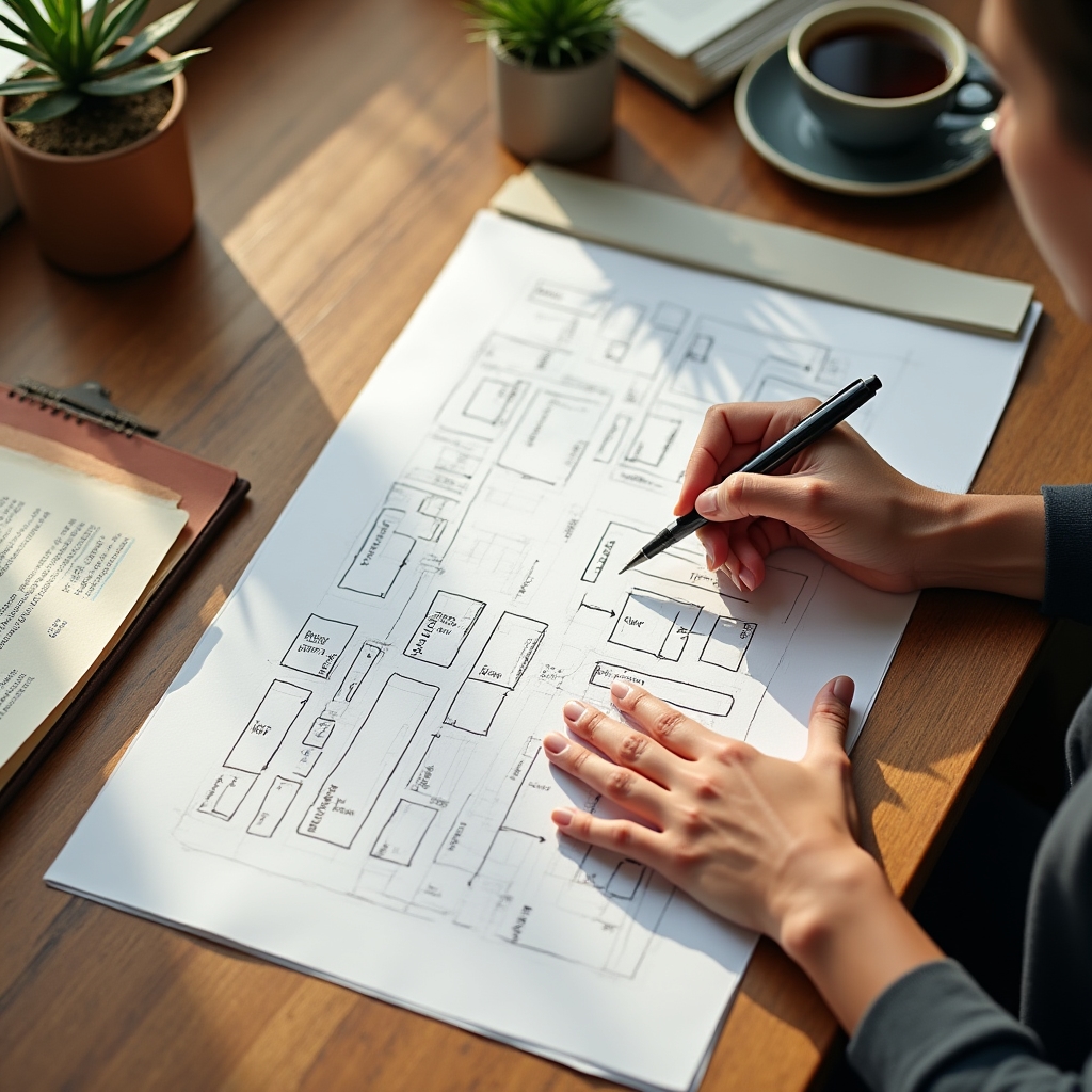 Plánovanie štruktúrovaného procesu na tabuli